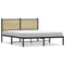 vidaXL Metal Bed Frame without Mattress Sonoma Oak 150x200 cm King Size