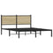 vidaXL Metal Bed Frame without Mattress Sonoma Oak 150x200 cm King Size