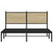 vidaXL Metal Bed Frame without Mattress Sonoma Oak 150x200 cm King Size