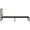 vidaXL Metal Bed Frame without Mattress Sonoma Oak 150x200 cm King Size