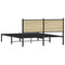 vidaXL Metal Bed Frame without Mattress Sonoma Oak 150x200 cm King Size