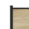 vidaXL Metal Bed Frame without Mattress Sonoma Oak 150x200 cm King Size