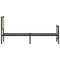 vidaXL Metal Bed Frame without Mattress Sonoma Oak 75x190 cm Small Single