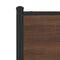 vidaXL Metal Bed Frame without Mattress Brown Oak 90x190 cm Single