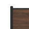 vidaXL Metal Bed Frame without Mattress Brown Oak 137x190 cm