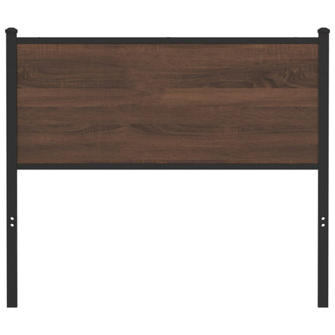vidaXL Headboard Brown Oak 100 cm Engineered Wood and Steel