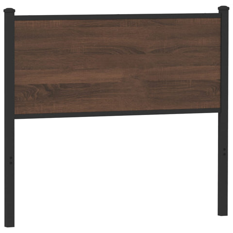 vidaXL Headboard Brown Oak 100 cm Engineered Wood and Steel