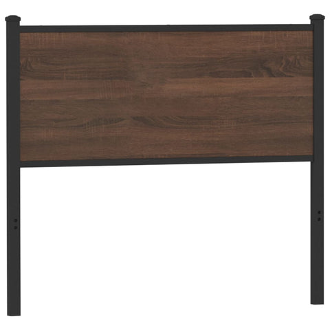 vidaXL Headboard Brown Oak 107 cm Engineered Wood and Steel