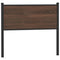 vidaXL Headboard Brown Oak 107 cm Engineered Wood and Steel