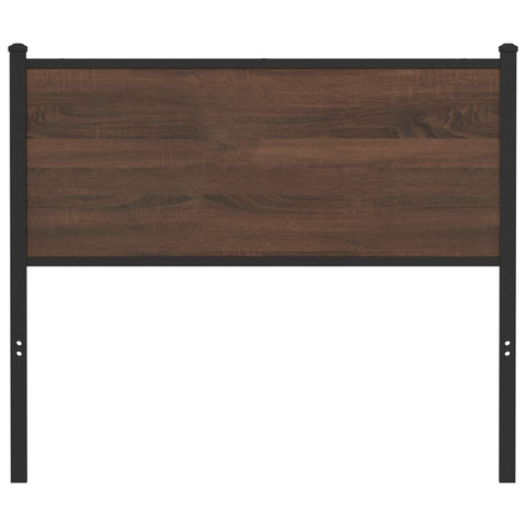 vidaXL Headboard Brown Oak 107 cm Engineered Wood and Steel