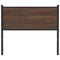 vidaXL Headboard Brown Oak 107 cm Engineered Wood and Steel
