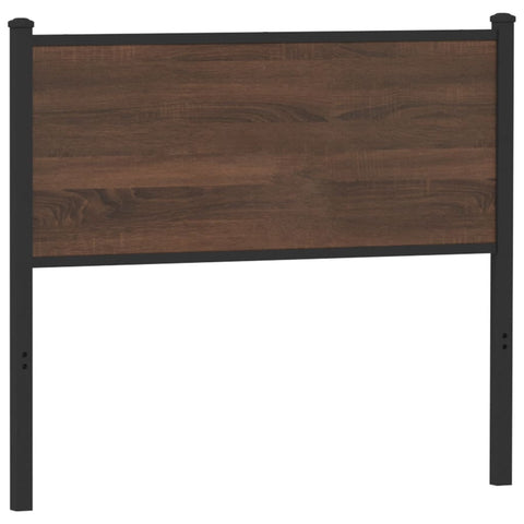 vidaXL Headboard Brown Oak 107 cm Engineered Wood and Steel