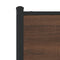 vidaXL Headboard Brown Oak 107 cm Engineered Wood and Steel