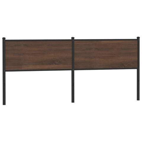 vidaXL Headboard Brown Oak 190 cm Engineered Wood and Steel
