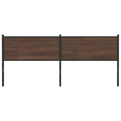 vidaXL Headboard Brown Oak 190 cm Engineered Wood and Steel