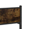 vidaXL Metal Bed Frame without Mattress Smoked Oak 75x190 cm Small Single