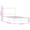 vidaXL Metal Bed Frame without Mattress Sonoma Oak 75x190 cm Small Single
