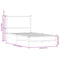 vidaXL Metal Bed Frame without Mattress Sonoma Oak 80x200 cm