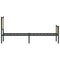 vidaXL Metal Bed Frame without Mattress Sonoma Oak 90x190 cm Single