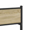 vidaXL Metal Bed Frame without Mattress Sonoma Oak 137x190 cm