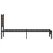 vidaXL Metal Bed Frame without Mattress Brown Oak 80x200 cm