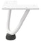 vidaXL Hairpin Legs for Coffee Table 4 pcs White 10 cm Solid Steel