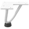vidaXL Hairpin Legs for Coffee Table 4 pcs White 10 cm Solid Steel