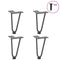 vidaXL Hairpin Legs for Coffee Table 4 pcs Anthracite 20 cm Solid Steel