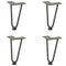 vidaXL Hairpin Legs for Coffee Table 4 pcs Anthracite 20 cm Solid Steel