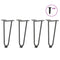 vidaXL Hairpin Legs for Coffee Table 4 pcs Anthracite 30 cm Solid Steel