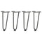 vidaXL Hairpin Legs for Coffee Table 4 pcs Anthracite 30 cm Solid Steel