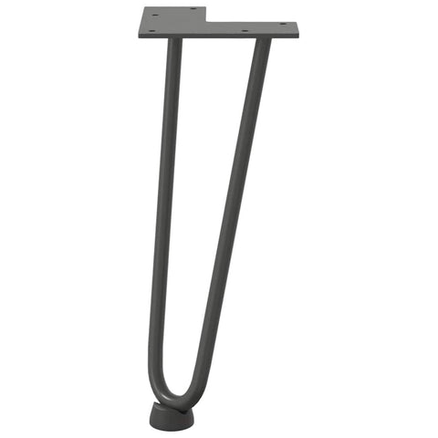 vidaXL Hairpin Legs for Coffee Table 4 pcs Anthracite 30 cm Solid Steel