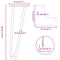 vidaXL Hairpin Legs for Coffee Table 4 pcs Anthracite 30 cm Solid Steel