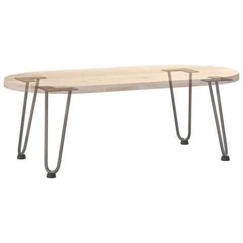 vidaXL Hairpin Table Legs 4 pcs Natural Steel 30 cm Solid Steel