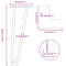 vidaXL Hairpin Table Legs 4 pcs Natural Steel 30 cm Solid Steel