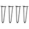 vidaXL Hairpin Legs for Coffee Table 4 pcs Black 42 cm Solid Steel