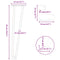 vidaXL Hairpin Legs for Coffee Table 4 pcs Black 42 cm Solid Steel