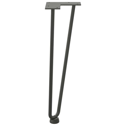 vidaXL Hairpin Legs for Coffee Table 4 pcs Anthracite 42 cm Solid Steel