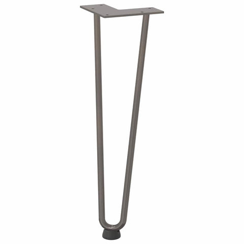 vidaXL Hairpin Legs for Coffee Table 4 pcs Natural Steel 42 cm Solid Steel