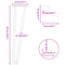 vidaXL Hairpin Legs for Coffee Table 4 pcs Natural Steel 42 cm Solid Steel