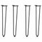 vidaXL Hairpin Table Legs 4 pcs Black 72 cm Solid Steel