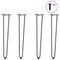 vidaXL Hairpin Table Legs 4 pcs Anthracite 72 cm Solid Steel
