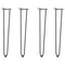 vidaXL Hairpin Table Legs 4 pcs Anthracite 72 cm Solid Steel