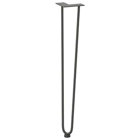 vidaXL Hairpin Table Legs 4 pcs Anthracite 72 cm Solid Steel