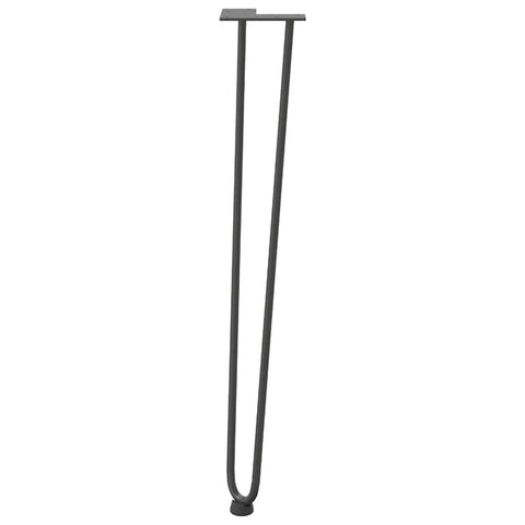 vidaXL Hairpin Table Legs 4 pcs Anthracite 72 cm Solid Steel