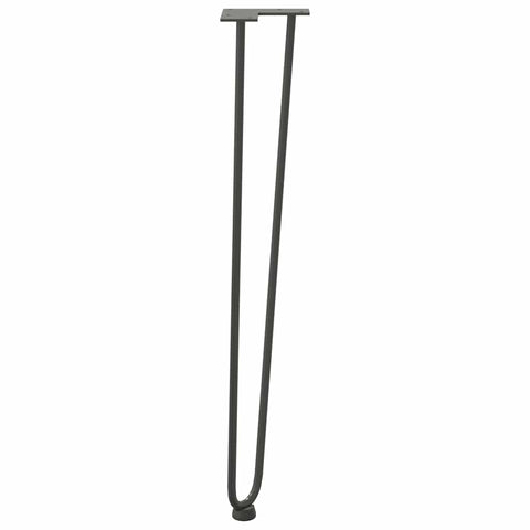 vidaXL Hairpin Table Legs 4 pcs Anthracite 72 cm Solid Steel