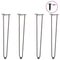 vidaXL Hairpin Table Legs 4 pcs Natural Steel 72 cm Solid Steel