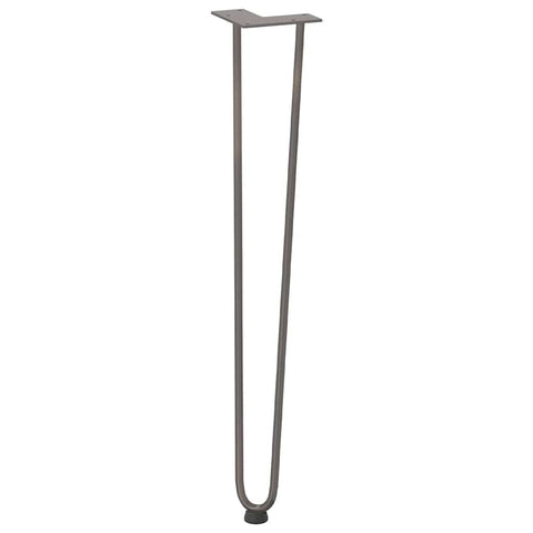 vidaXL Hairpin Table Legs 4 pcs Natural Steel 72 cm Solid Steel