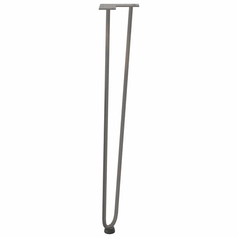 vidaXL Hairpin Table Legs 4 pcs Natural Steel 72 cm Solid Steel
