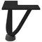 vidaXL Hairpin Legs for Coffee Table 4 pcs Black 10 cm Solid Steel